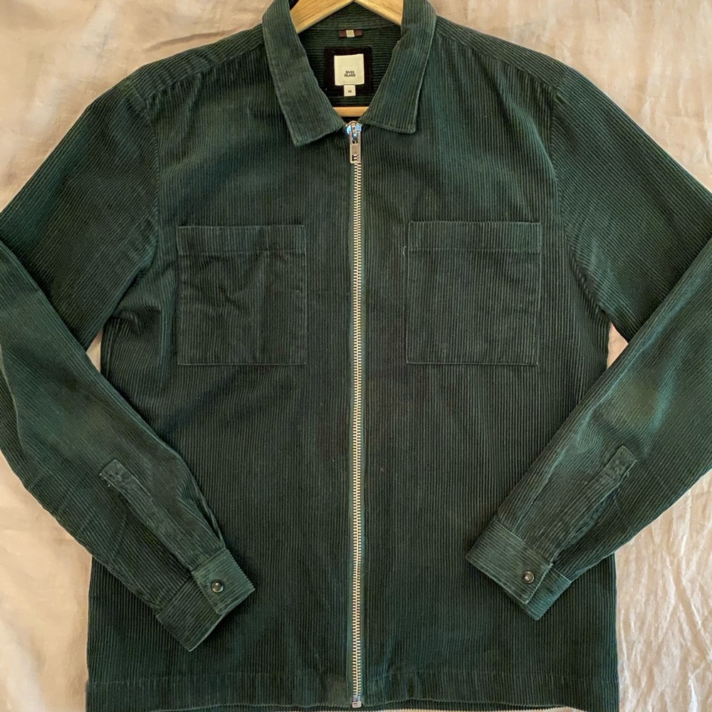 river island Green Smart corduroy jacket